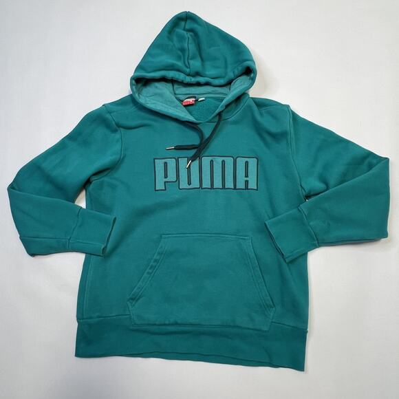 Puma Hoodie Sweatshirt Pants Set Womens Large Pullover Low Rise Tracksuit Logo - Picture 2 of 16